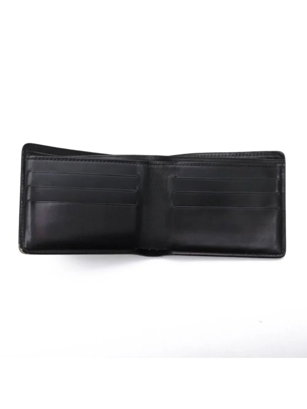 Louis Vuitton Wallet Leather Black Nomade Portefeuille 6 Cartes de Credit Coin